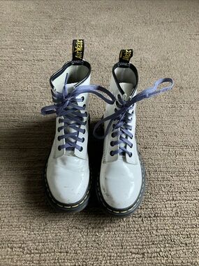 Dr. Martens White Vintage Kid Shoes